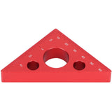 Aluminum Alloy Triangular Ruler Thicken Height Ruler DIY Woodworking Measuring Tool
