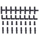 32Pcs/Set Drip Irrigation Tees Connectors Kit 1/2 Tubing Set Garden Greenhouse Sprinkler System In Australia - Darrahopens