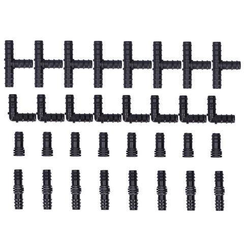 32Pcs/Set Drip Irrigation Tees Connectors Kit 1/2 Tubing Set Garden Greenhouse Sprinkler System In Australia - Darrahopens