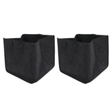 2PCS Plant Grow Bags Felt Vegetable Growing Pots with Handles Flower Planting Bed25Gallon 45x45x45cm In Australia - Darrahopens