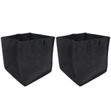 2PCS Plant Grow Bags Felt Vegetable Growing Pots with Handles Flower Planting Bed25Gallon 45x45x45cm