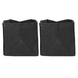 2PCS Plant Grow Bags Felt Vegetable Growing Pots with Handles Flower Planting Bed25Gallon 45x45x45cm