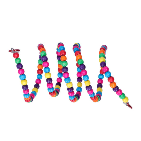 Bird Standing Rope Flexible Colorful Swing Cage Hanging Chewing Climbing Toys Supplies In Australia - Darrahopens