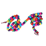 Bird Standing Rope Flexible Colorful Swing Cage Hanging Chewing Climbing Toys Supplies