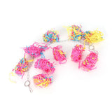 Sand Paper String Colorful Bird Toy Hanging Pet Cage Decor Biting Chewing Toy Bird Supplies