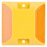 6PCS Double Yellow Plastic Road Reflectors Street Pavement Driveway Stud Markers In Australia - Darrahopens