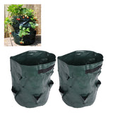 2PCS 10 Gallon Strawberry Planter Growing Bags Container with 8 Pocket for Indoor Outdoor