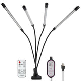 5V 40W LED Grow Light USB 4 Tube Full Spectrum Fill Light with Cip for Indoor Plants In Australia - Darrahopens