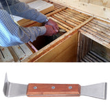Beekeeper Scraper Tool Frame Lifter Stainless Steel Uncapping Knife with Wood Handle