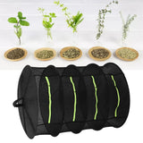 4-Layer Herb Drying Rack with Zippers Foldable Hanging Medicine Dry Mesh Net Black 60cm