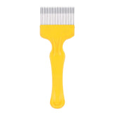 21 Tines Honey Cutter Non Slip Stainless Steel Beekeeping Honey Uncapping Fork Yellow
