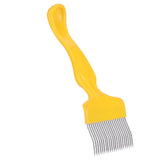 21 Tines Honey Cutter Non Slip Stainless Steel Beekeeping Honey Uncapping Fork Yellow