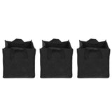 3Pcs Plant Growing Bag with Handles Black Square Felt Garden Vegetable Grow Container19.5x19.5x20cm In Australia - Darrahopens
