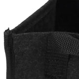 3Pcs Plant Growing Bag with Handles Black Square Felt Garden Vegetable Grow Container23.5x23.5x25cm