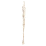 Cotton Rhombus Rope Pattern Plant Hanger with 12 Beads Hanging Flower Pot Holder for Home Decor
