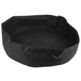 Round Planting Bag with Handle Garden Bed Vegetable Seedling Cultivation Bag for HomeBlack 120cmx30cm In Australia - Darrahopens