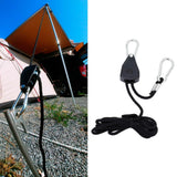 Pulley Adjustable Rope Buckle Tent Canopy Rope Stop Buckle for Outdoor Camping Supplies