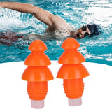 Reusable Ear Plugs Waterproof Silicone Earplugs Noise Reduction for Swimming Sleeping(Orange Box ) In Australia - Darrahopens