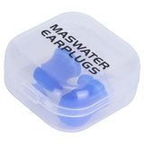 2Pcs Ear Plugs Waterproof Noise Reduction Silicone Protective Earplug for Swimming Flying(Blue L+Box ) In Australia - Darrahopens