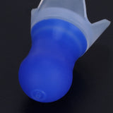 2Pcs Ear Plugs Waterproof Noise Reduction Silicone Protective Earplug for Swimming Flying(Blue L+Box )