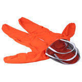 One Piece Beekeeping Suit with Veil Hood Children kids Beekeeping Protective Clothes(Orange L)