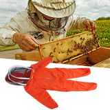 One Piece Beekeeping Suit with Veil Hood Children kids Beekeeping Protective Clothes(Orange L)