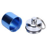 Waterproof Medicine Box Aluminium Alloy Mini Pills Case Holder for Swimming Pool SaunaLight Blue In Australia - Darrahopens