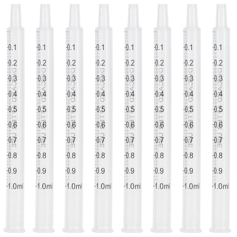40Pcs Chicken Artificial Insemination Tool Injection Syringe Tube Poultry Farming Accessory