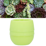 Mini Round Plastic Plant Flower Pot Garden Home Office Decoration Flower Pot for PlantingGreen