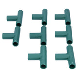 8Pcs T shape Connector DIY Plant Stake Joint Tee Adapter for 16mm Garden Plant Support