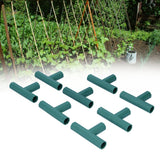 8Pcs T shape Connector DIY Plant Stake Joint Tee Adapter for 16mm Garden Plant Support In Australia - Darrahopens