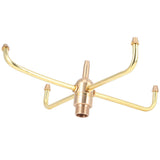 G1/2 Female Thread G3/4 Male Thread 4 Arm Rotate Water Fountain Nozzle Spray Head Sprinkler for Garden Pond