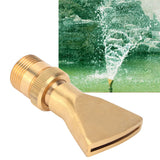Brass Narrow Fan Jet Water Fountain Nozzle Spray Head Adjustable Pond Sprinkler(G1/2 Female Thread G3/4 Male Thread ) In Australia - Darrahopens