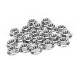 25Pcs Flange Nut Corrosion Resistant Stainless Steel Nuts Greenhouse Supplies AccessoriesM6 In Australia - Darrahopens