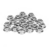 25Pcs Flange Nut Corrosion Resistant Stainless Steel Nuts Greenhouse Supplies AccessoriesM6 In Australia - Darrahopens