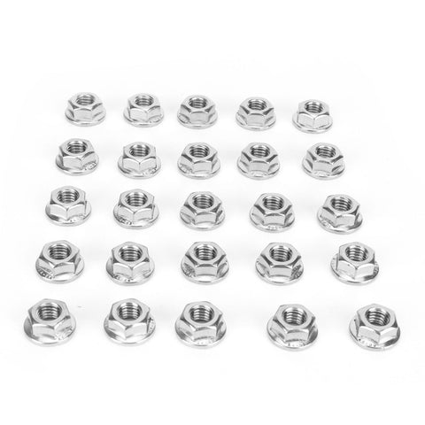 25Pcs Flange Nut Corrosion Resistant Stainless Steel Nuts Greenhouse Supplies AccessoriesM8 In Australia - Darrahopens