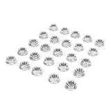 25Pcs Flange Nut Corrosion Resistant Stainless Steel Nuts Greenhouse Supplies AccessoriesM8 In Australia - Darrahopens
