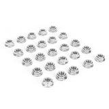 25Pcs Flange Nut Corrosion Resistant Stainless Steel Nuts Greenhouse Supplies AccessoriesM8 In Australia - Darrahopens