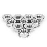 25Pcs Flange Nut Corrosion Resistant Stainless Steel Nuts Greenhouse Supplies AccessoriesM8 In Australia - Darrahopens