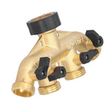G3/4 4‑Way Water Hose Splitter Garden Hose Adapter Watering Connector Distributor for Faucet