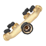 G3/4 4‑Way Water Hose Splitter Garden Hose Adapter Watering Connector Distributor for Faucet