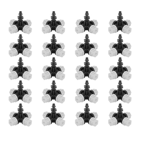 20PCS Cross Misting Sprinkler with Barbed Connector Garden Irrigation Accessories Fittings In Australia - Darrahopens
