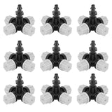 20PCS Cross Misting Sprinkler with Barbed Connector Garden Irrigation Accessories Fittings