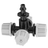 20PCS Cross Misting Sprinkler with Barbed Connector Garden Irrigation Accessories Fittings