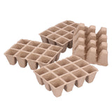 10Pcs 12‑Grid Paper Peat Pot Degradable Nursery Seedling Cup Gardening Accessory