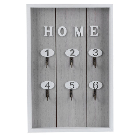 WallMounted Key Rack Wooden Key Organizer Hanger Decorative Key Hanging Holder Decor(C )