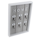 WallMounted Key Rack Wooden Key Organizer Hanger Decorative Key Hanging Holder Decor(C )