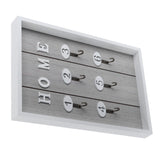 WallMounted Key Rack Wooden Key Organizer Hanger Decorative Key Hanging Holder Decor(C )
