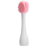 Handheld Silicone Face Cleaning Brush Mask DIY Mixing Stick Makeup Cleansing BrushPink and White Single Head In Australia - Darrahopens