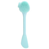 Handheld Silicone Face Cleaning Brush Mask DIY Mixing Stick Makeup Cleansing Brush(Green Double Head Knife Shape ) In Australia - Darrahopens
